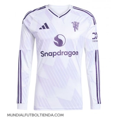 Camiseta Manchester United Segunda Equipación Replica 2025-26 mangas largas Camiseta Manchester United Segunda Equipación Replica 2025-26 mangas largas
